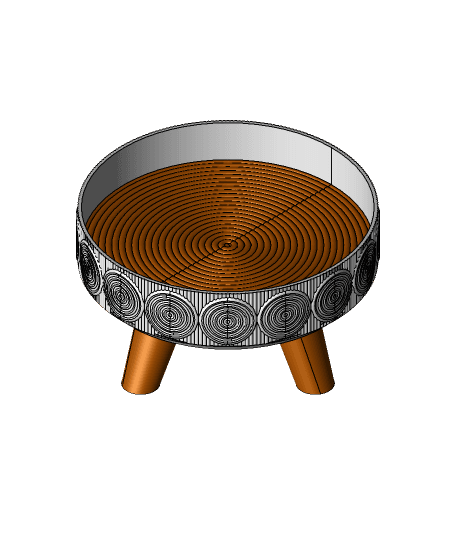 Circular Decorative Tray  3d model