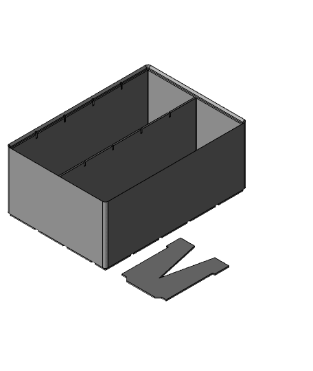 Gridfinity(ish) Card Catalog (Vertical) 3d model