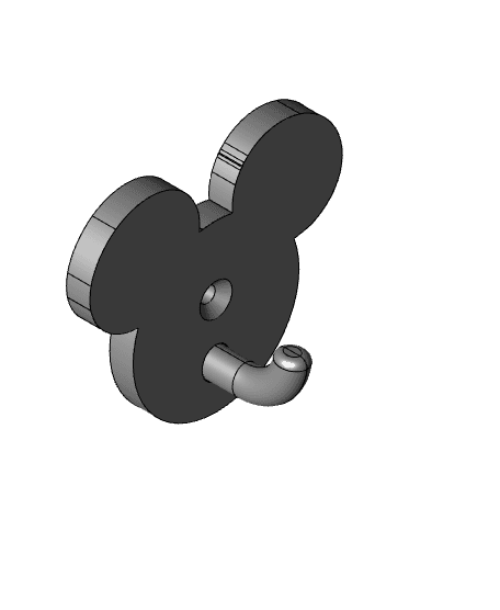 Mickey Mouse Wall  Hooks 3d model