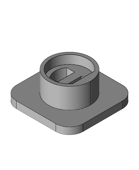 LEGO-compatible Brick 3 mm LED holder 3d model