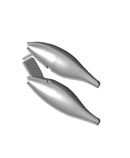 2 piece fishing lure 3d model