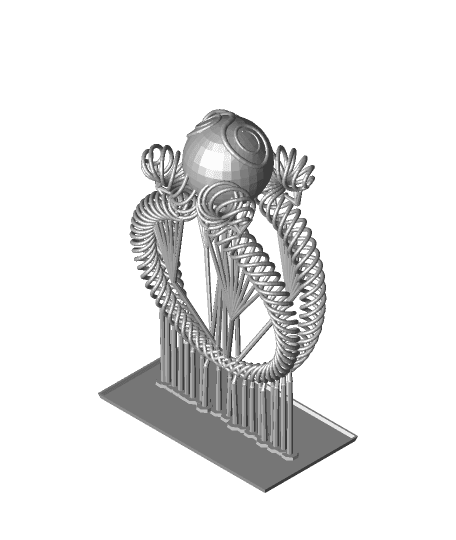 Twisty Support Torture Test Ring 3d model