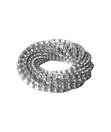 Twisted Torus (soluble supports torture test) 3d model