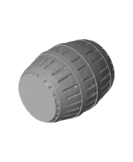 32mm Barrel Seat 3d model