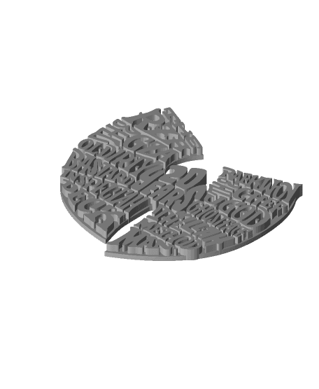 20 Years Wu Tang Logo 3d model