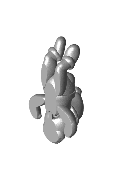 Flexi Fallen Santa Booty Tree Ornament 3d model