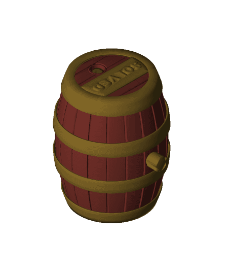 Mini Barrel Cooper's Puzzle Box 3d model