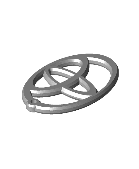 Toyota Logo Keychain.stl 3d model