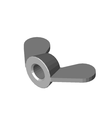 Wing nuts - DIN-315 3d model