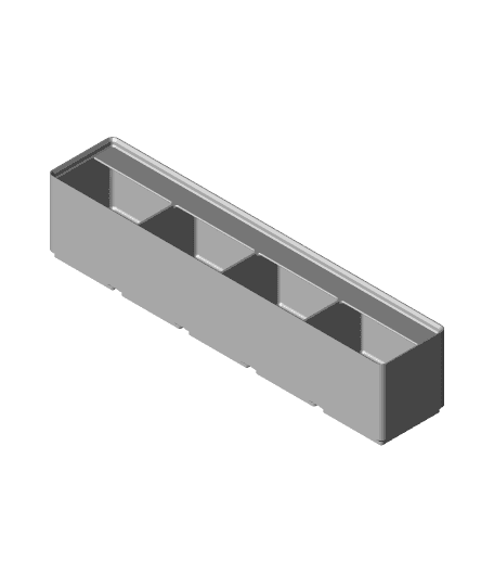 Divider Box 5x1x6 4-Compartment.stl 3d model