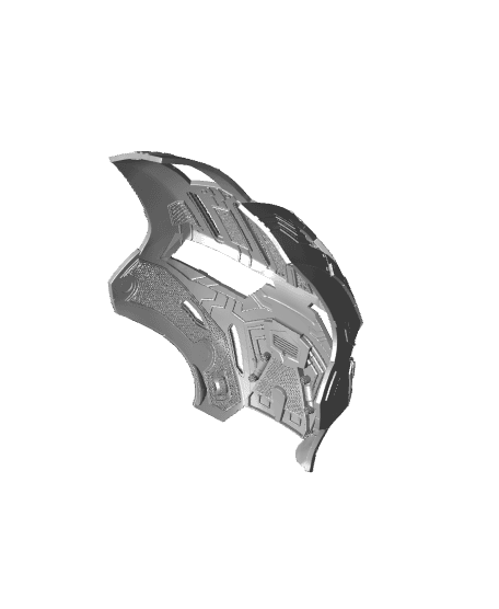 CyberPunk Iron Man Helmet 3d Print File STL 3d model