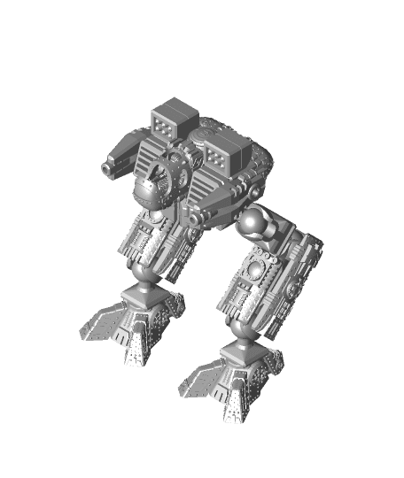 PrintABlok Chicken Walker Mech with pilot Blaze Articulated Construction Toy 3d model