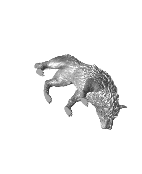 Wolf Miniature (Pre-Supported) 3d model