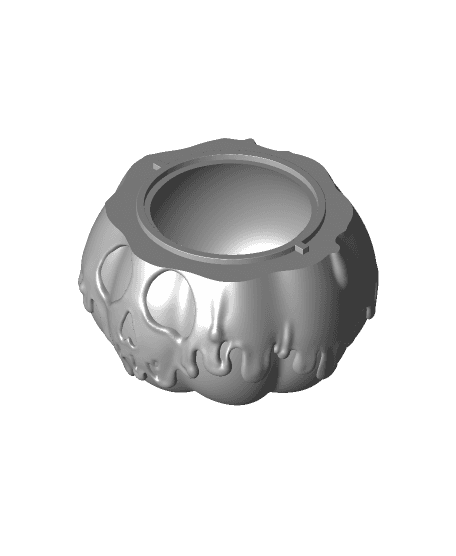 Poison Pumpkin Bowl/Lid (+Bambu 3mf Files) 3d model