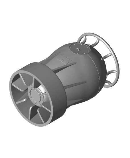 World War II Mark-9 Mod-1 US Navy Depth Charge 3d model