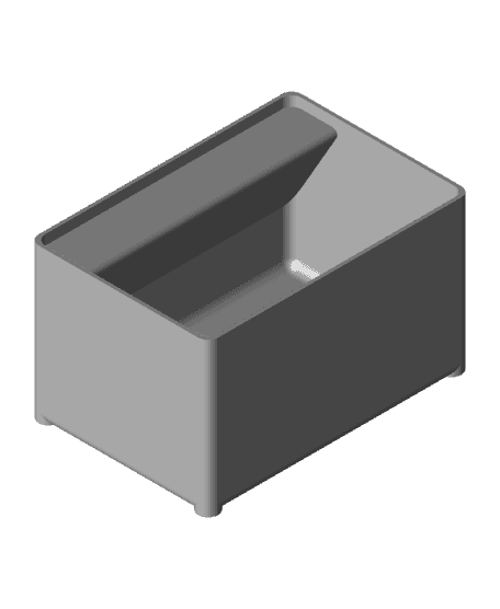 Harbor Fright Medium Bin With Label 3d model