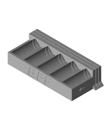 Nerf MEGA half dart cutting jig 3d model