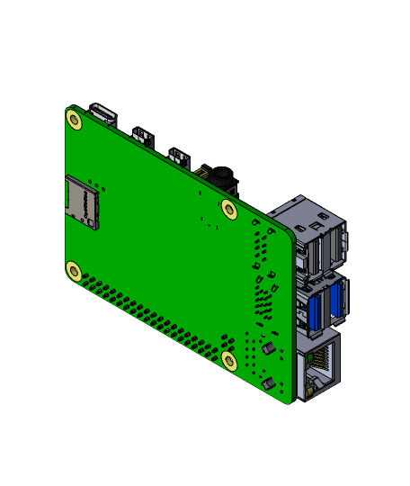 Raspberry Pi 4 Model B.SLDPRT 3d model