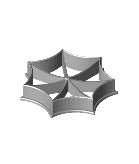 labadorian umbrella cookie cutter 3d model