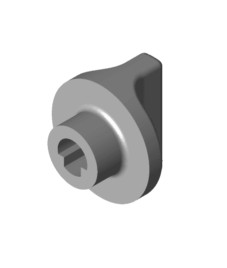 Old Radio Knob with 1/4" D Shaft 3d model