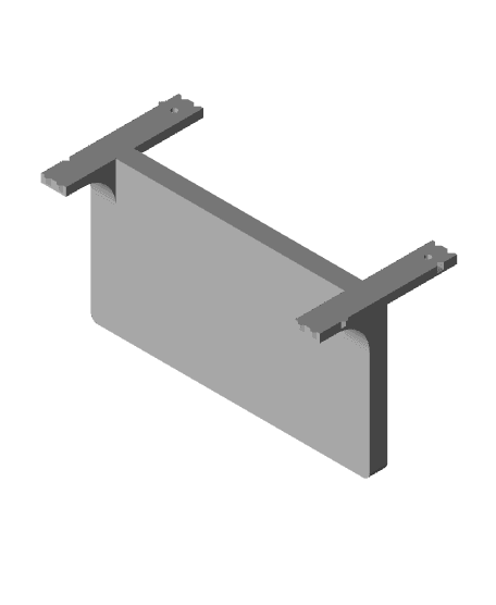 Gridfinity, Wall Mount, 4x2, Single Height 3d model