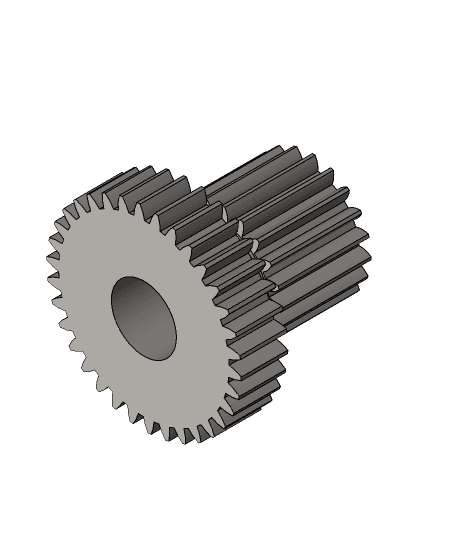 Spur Gear 3.x_t 3d model