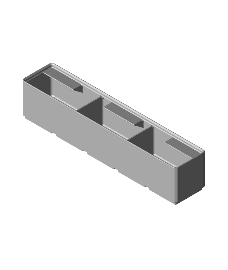 Divider Box 5x1x6 3-Compartment.stl 3d model