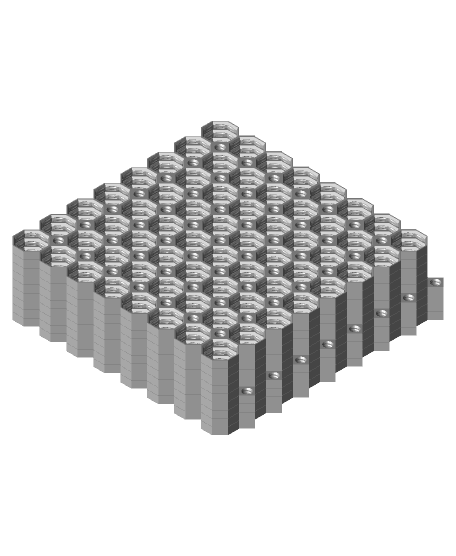 8x8 Tiles - 3x3 Board - Ironing Stack 3d model