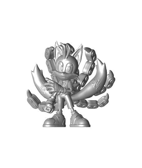 Nine (Tails) - Sonic Prime - Fan Art 3d model