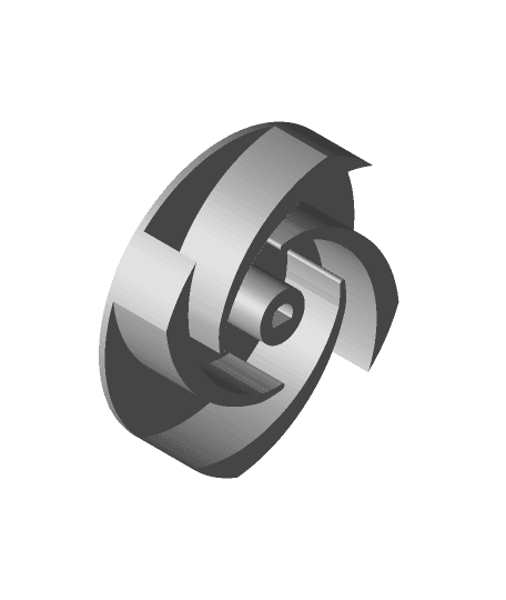 6x Water pump impellers (62mm) 3d model