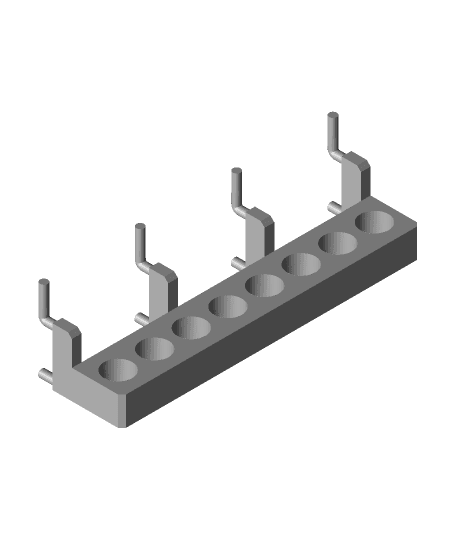 Husky Precision Screwdriver Pegboard Holder 3d model