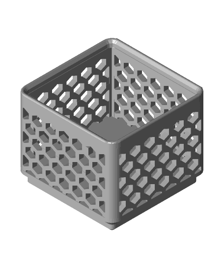 Hex  Bin Gridfinity 1x1x5 3d model