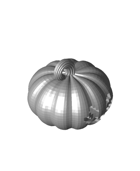 Pumpkin keychain 3d model