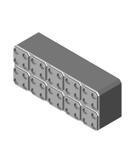 5x2x1.5, No Lock Holes, Multigrid Bin.stl 3d model