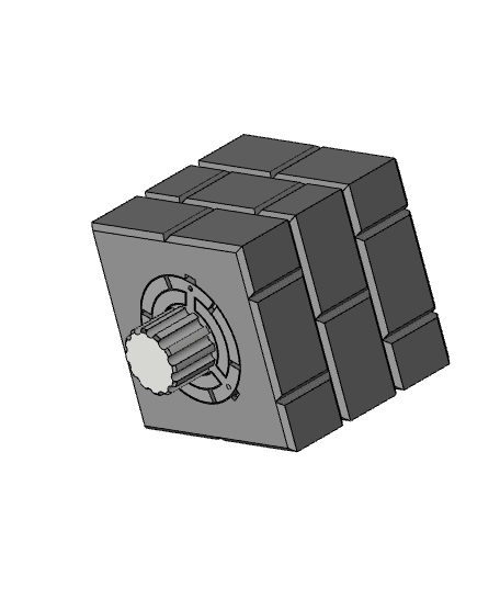 Print-in-Place Twisty Puzzle Box - Brick Block 3d model