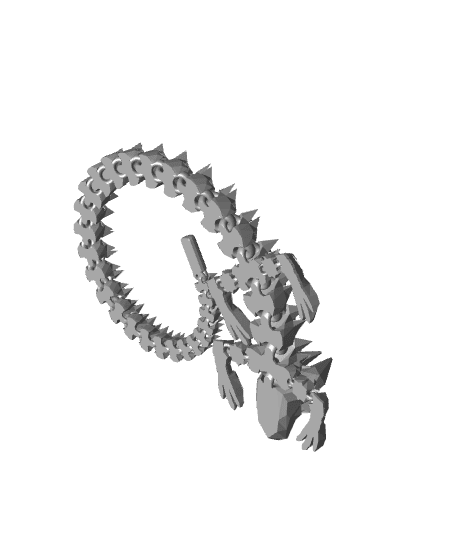 Dober Articulated Dragon Mesh Mayhem 3d model