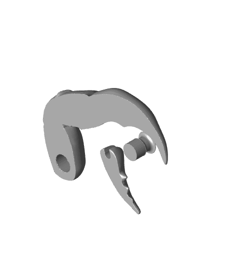 Crab Pincer - Crocs Charm 3d model