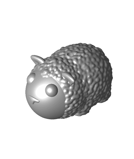 Sheep Christmas Ornament 3d model