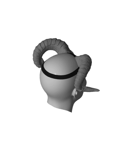 TIEFLING FANTASY DIS COILS HORNS BALDURS GATE 3 3d model