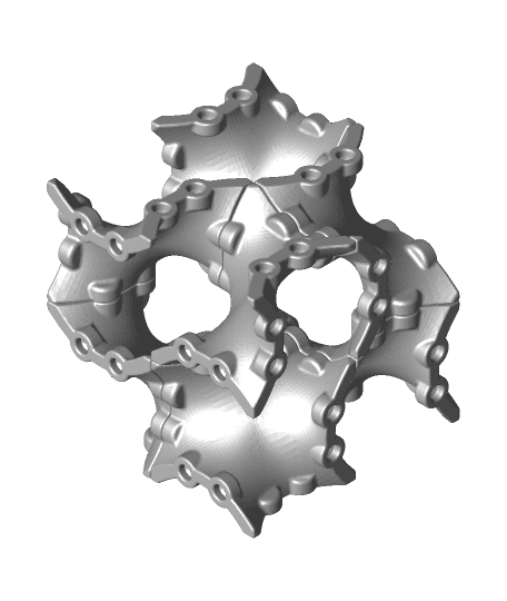 Magnetic Gyroid Construction Kit 3d model