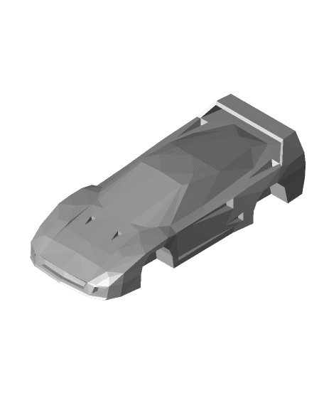 Low Poly Ferrari F40 - Remastered 3d model