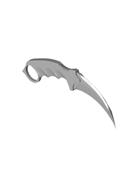 Karambit knife CSGO 3d model