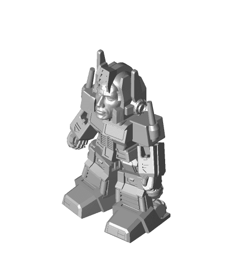 Rocktimus Prime (The Rock + Optimus Prime) 3d model