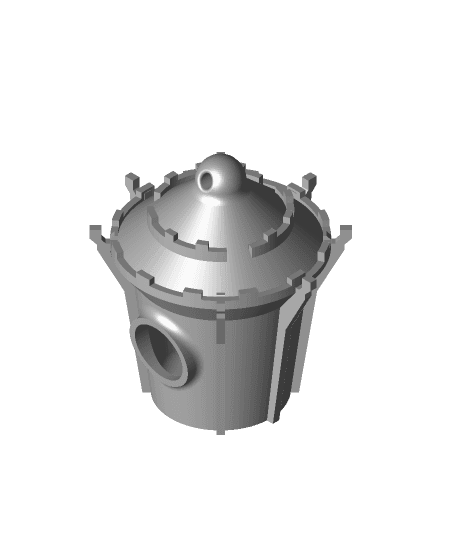 stylish birdhouse 3d model