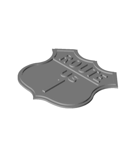 US Route 1 Sign.stl 3d model