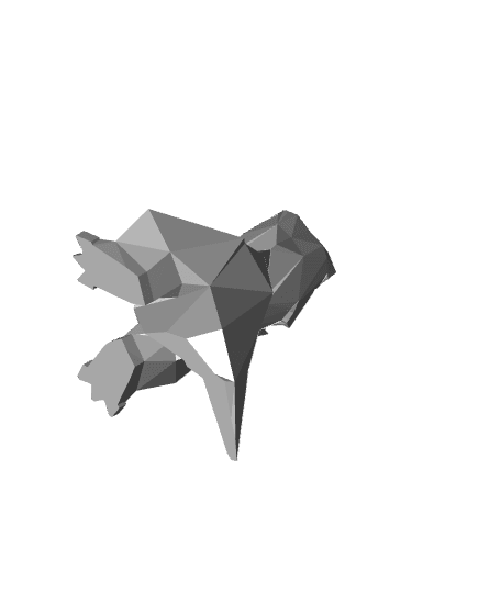 Low Poly Dinosaurs Set 1/4 3d model