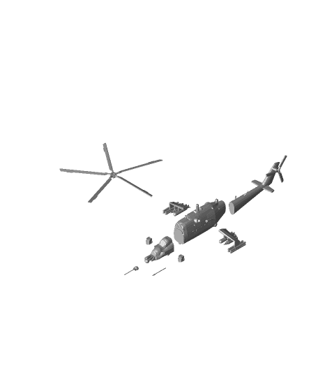 Superhind Mi24 Mk 3  3d model