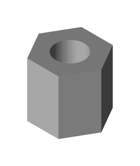 M5 hexagonal Spacer 10 mm length.stl 3d model