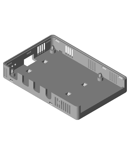 Raspberry Pi 4 B Low Profile 40mm FAN Case (Zip Tie Mountable) 3d model