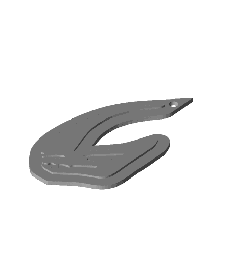 Mudhorn keychain 3d model